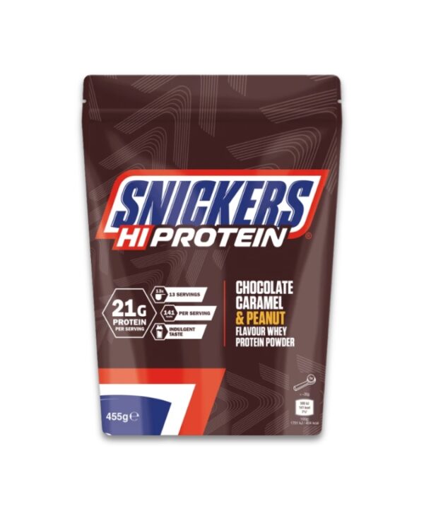 Hi Protein Powder - Snickers Chocolate, Caramel & Peanut 1x455GR