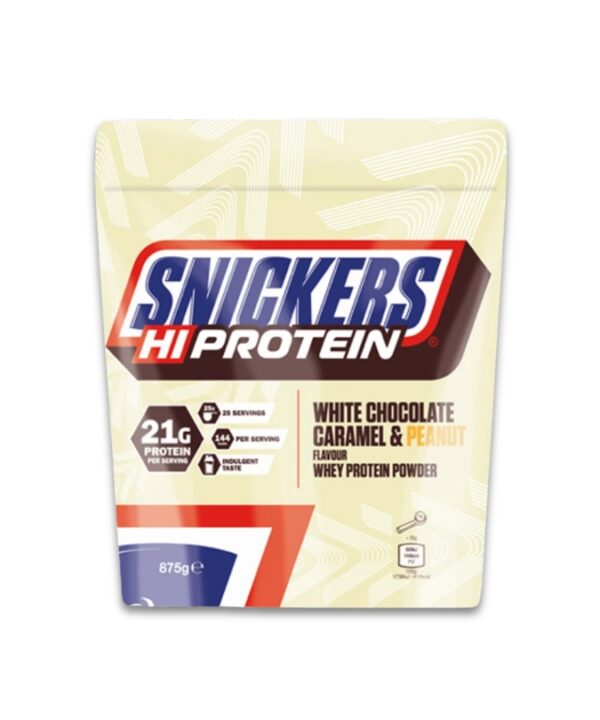 Hi Protein Powder - Snickers White Chocolate, Caramel & Peanut 1x455GR