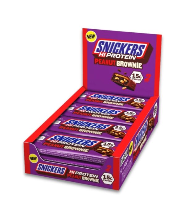 Hi Protein Bar - Snickers Peanut Brownie 12x50g