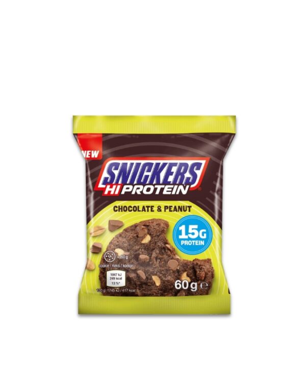 Hi Protein Cookie - Snickers Chocolate & Peanut 12x60GR