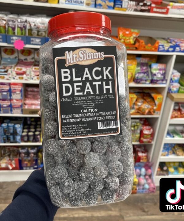 Black Death Xtreme Sour Candy Challenge Jar 1x3Kg