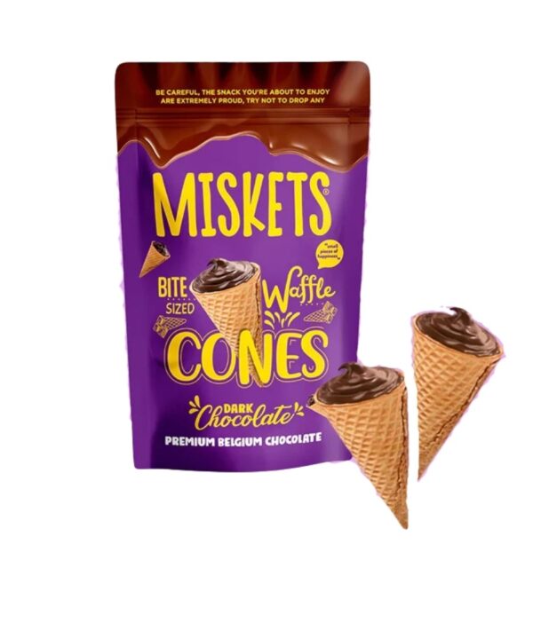 Miskets Dark Chocolate Cones 12x70g (BBD: 03/09/2026)