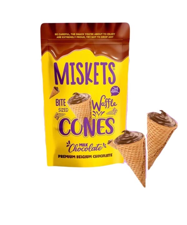 Miskets Milk Chocolate Cones 12x70g (BBD: 03/09/2026)