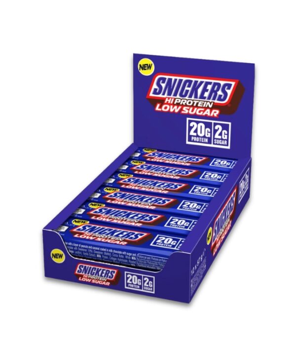 Hi Protein Bar - Snickers Chocolat LOW SUGAR 12x57g