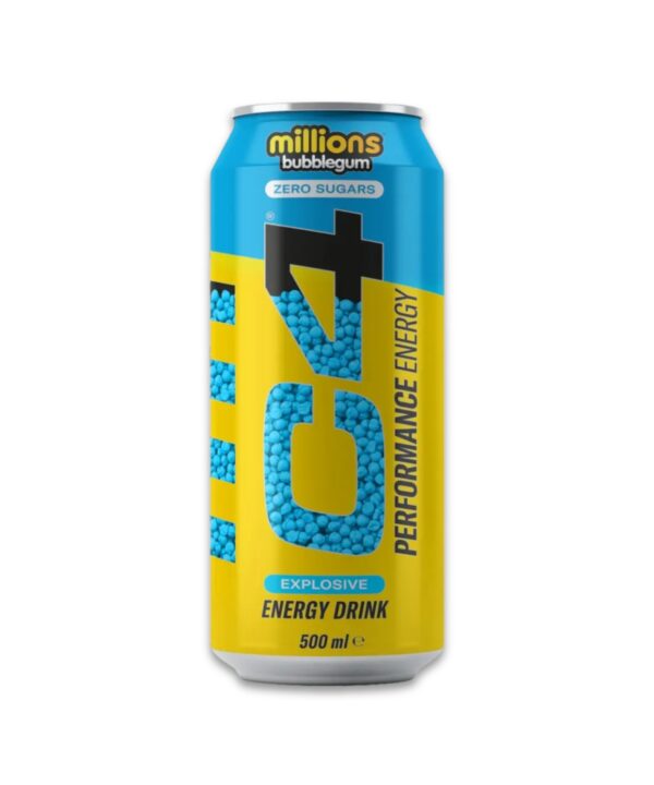 C4 Energy Drink Millions Bubblegum 12x500ML
