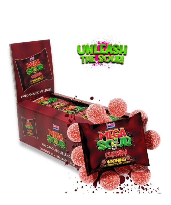 Barnetts Display #MegaSourChallenge Cherry 12x104g