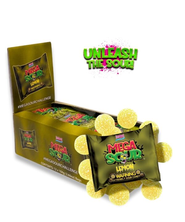 Barnetts Display #MegaSourChallenge Lemon 12x104g