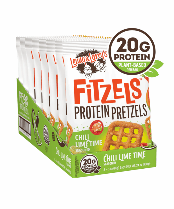 Lenny & Larry's Fitzels Protein Pretzels Chili Lime Time 8x85g