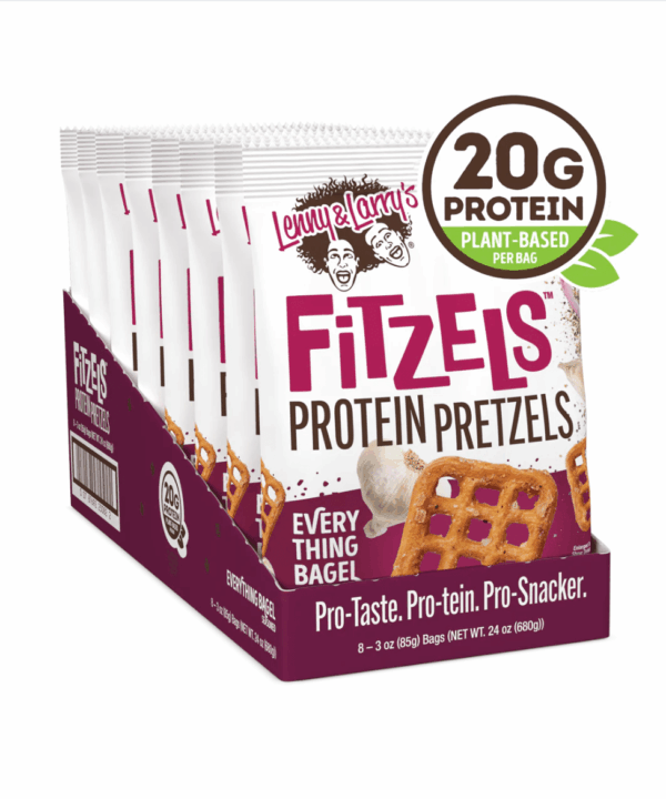 Lenny & Larry's Fitzels Protein Pretzels Everything Bagel 8x85g
