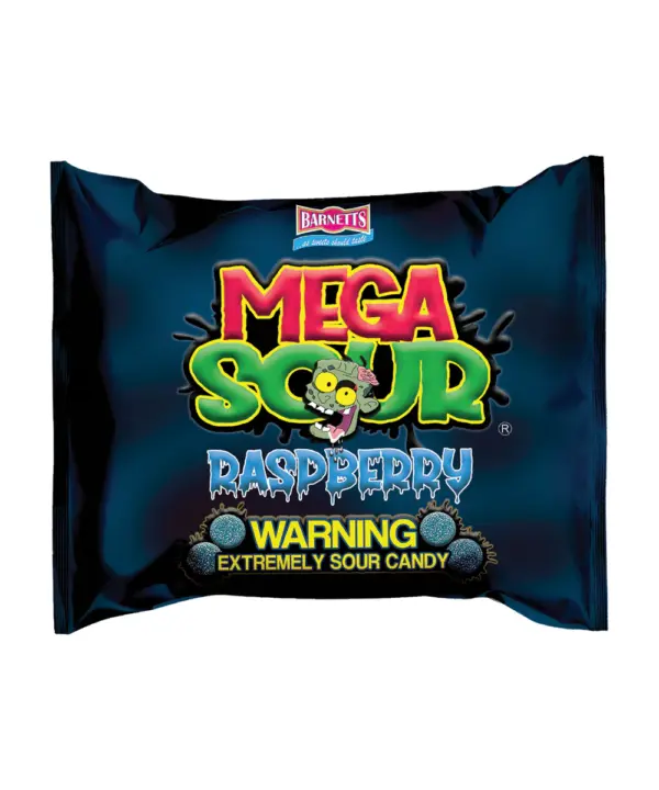 Barnetts Mega Sour Candy Raspberry 12x104g (Old-Packing)