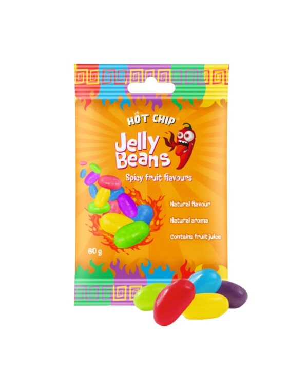 Hot Chip Jelly Beans Spicy Fruit Flavours 20x60g (BBD: 31/08/2026)