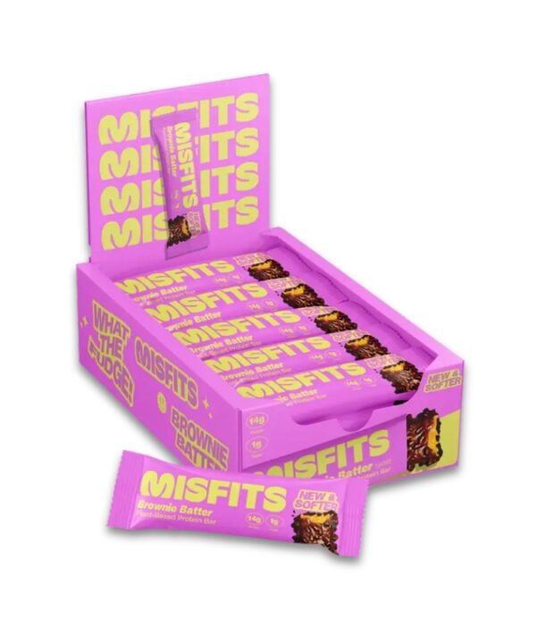 Misfits Vegan Protein Bar Brownie Batter 15x50GR