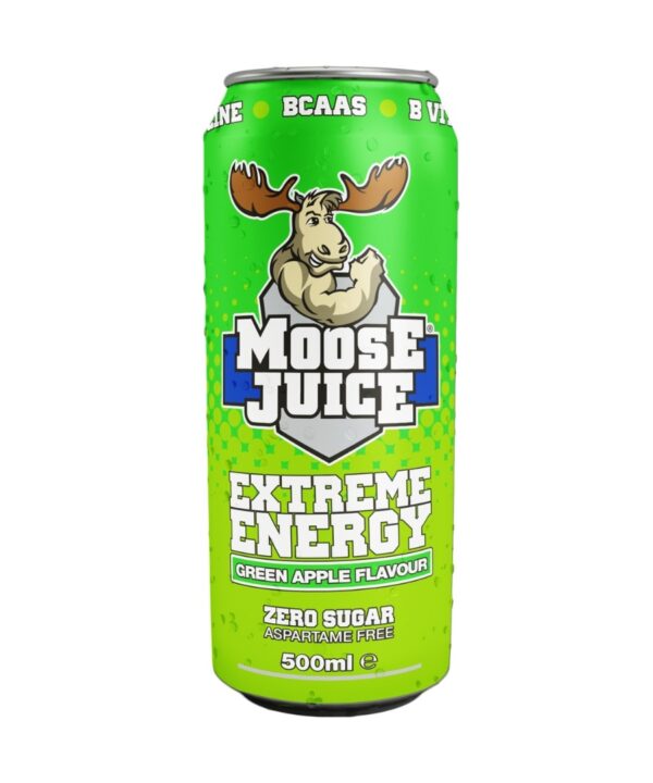 Muscle Moose Juice Energy Green Apple 12x440ml