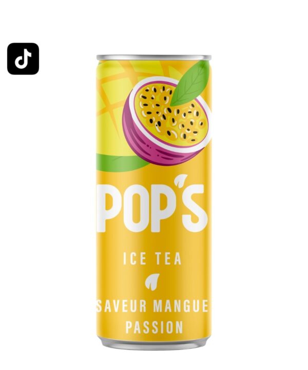 Pop's Ice Tea Mangue Passion FR 24x330ml