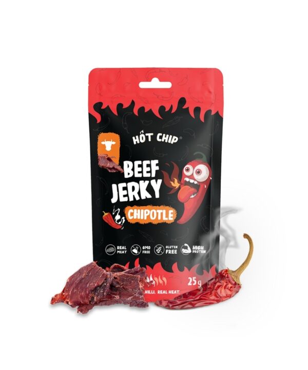 Hot Chip Jerky Chilli Chipotle 20x25g