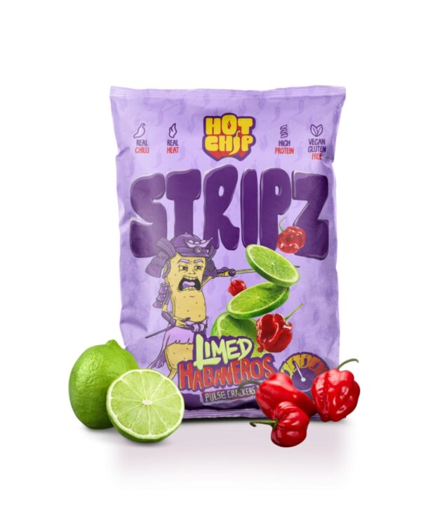 Hot Chip Stripz Limed Habaneros 20x80g