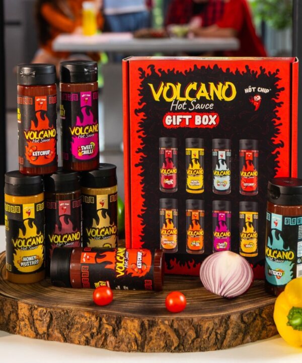 Hot Chip Gift Sets - Volcano Hot Sauce Tasting box 1x2140g