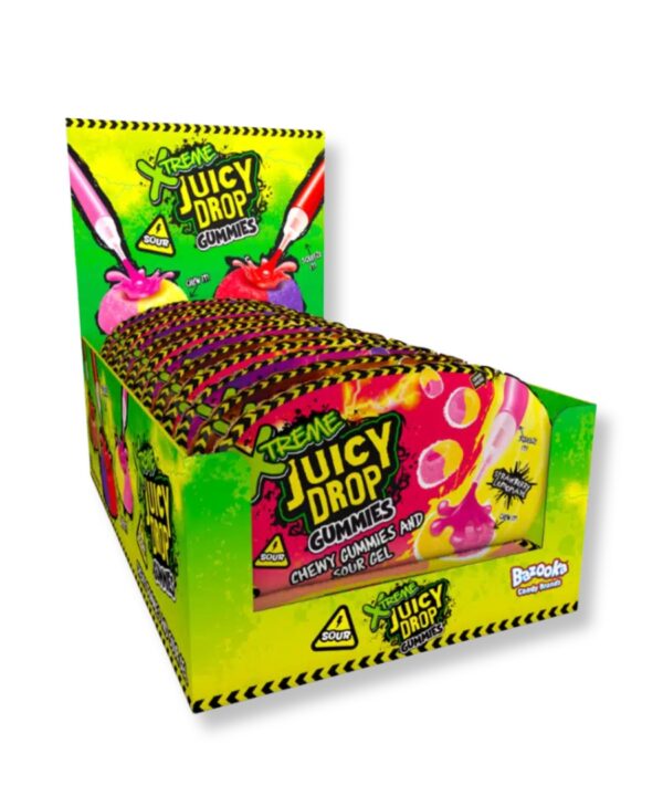 Bazooka Juicy Drop Gummies Extreme 12x57g