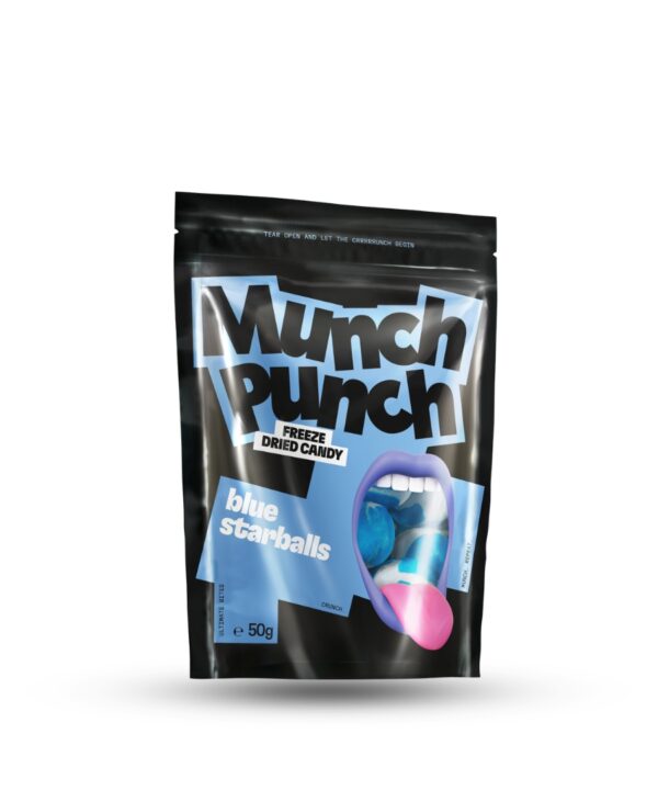 Munch Punch Freeze Dried Candy - Blue Starballs 15x50g