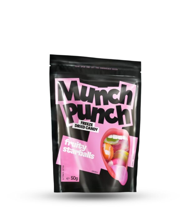 Munch Punch Freeze Dried Candy - Fruity Starballs 15x50g