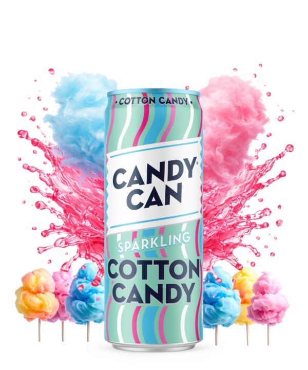 Candy Can Sparkling Cotton Candy 12x330ML