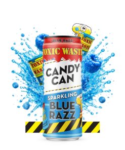 Candy Can x Toxic Waste Sparkling Blue Razz 12x330ML