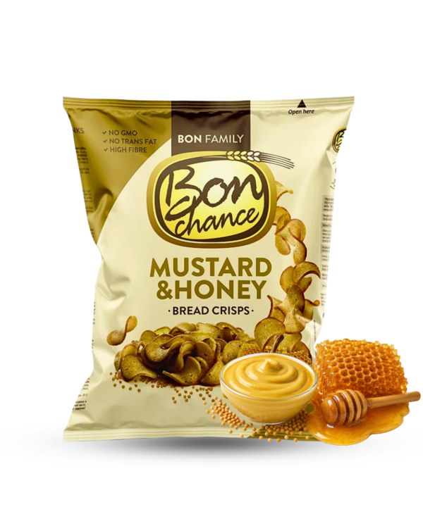 Bon Chance Bread Crisps Mustard And Honey 24x120g