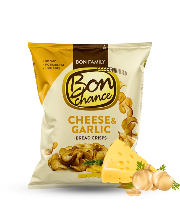 Bon Chance Bread Crisps with Cheese & Garlic 40x60g