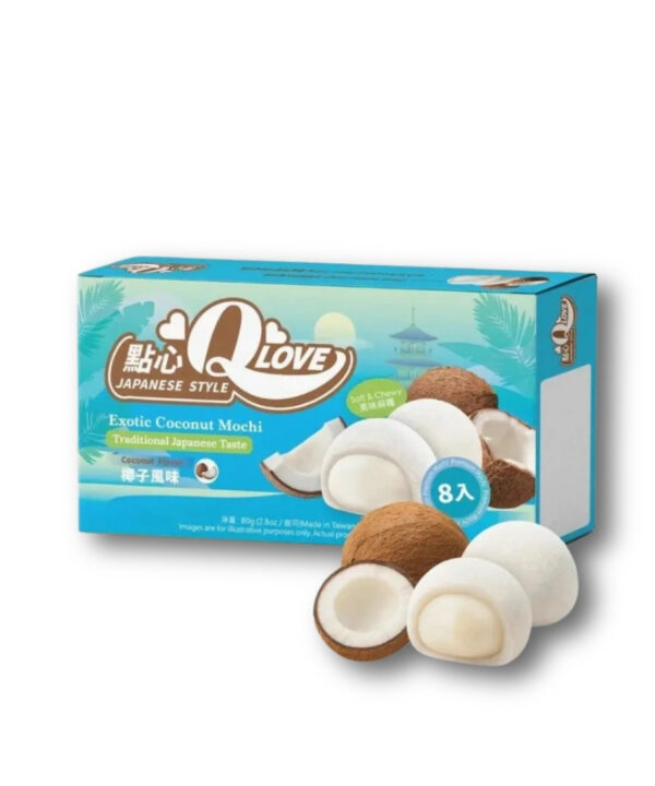 Qlove Mochi Coconut 24x80g