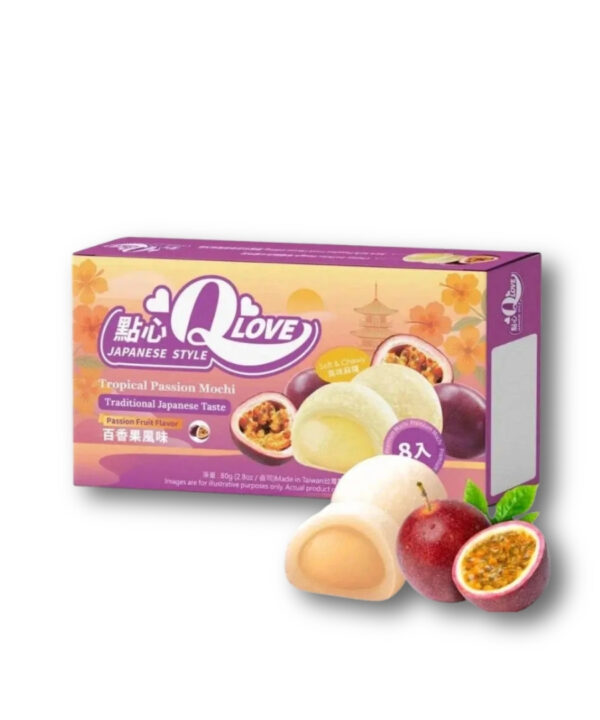 Qlove Mochi Passion Fruit 24x80g