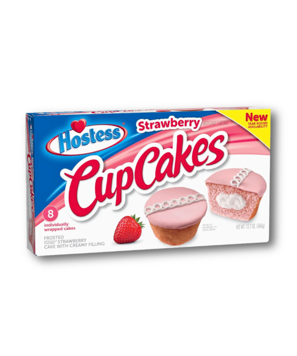 Hostess Strawberry Cup Cakes Multi Pack (8 Pieces) 6x360g