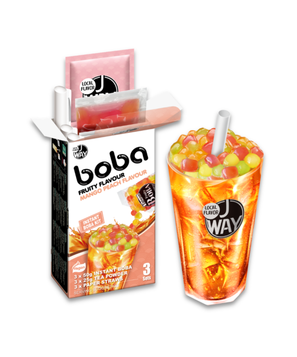 Instant Bubble Tea Fruity Flavor Mango Peach 16x234g