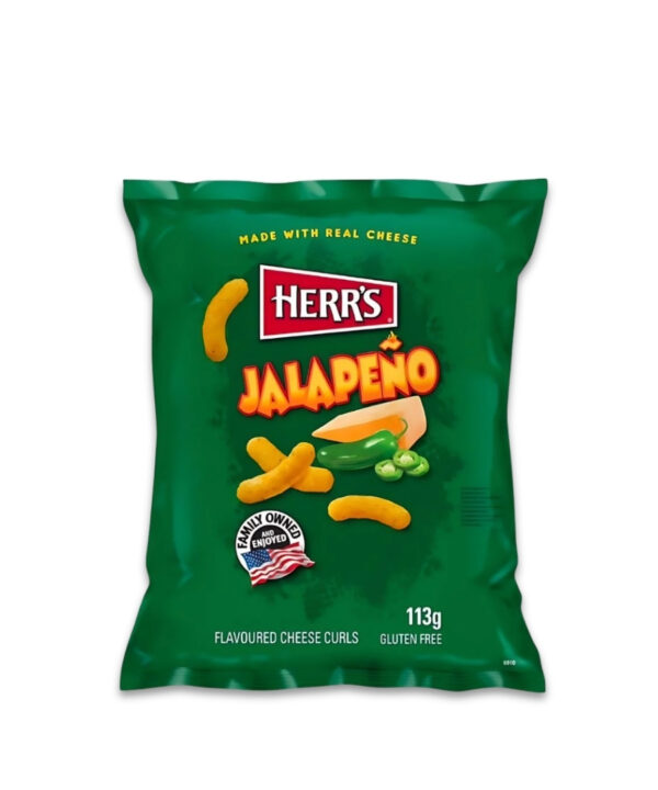 Herr's Jalapeno Cheese Curls EU 12x113g