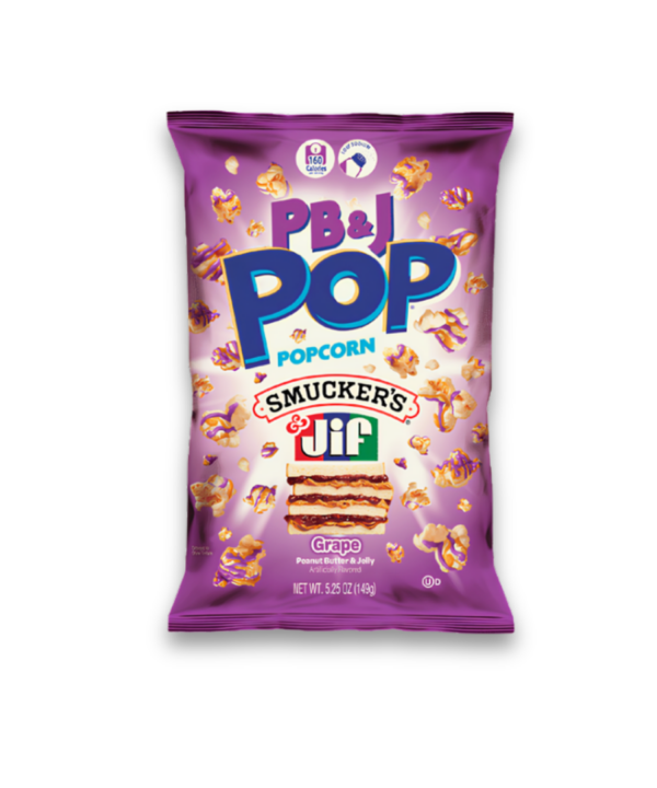 Candy Pop Peanut Butter & Jelly Grape Popcorn 12x149g (BBD: 21-08-2026)