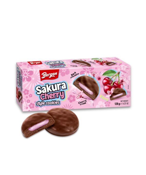 Bergen Cookies Sakura Cherry 27x128g