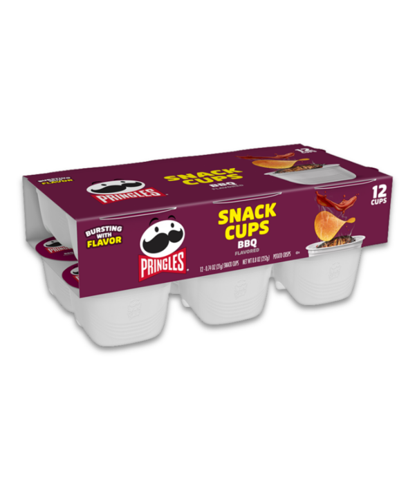 Pringles Snack Cups - BBQ 12x19g (BBD: 08-11-2027)