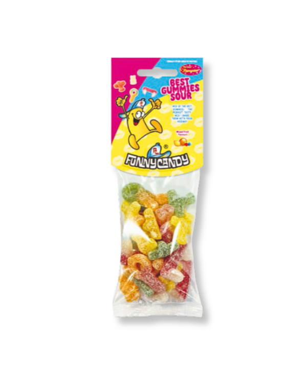 Funny Candy 'Hanging Bag' Best Gummies Sour 12x175g