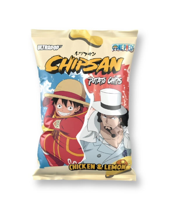 UltraPop Chipsan Potato Chips 'Luffy VS Lucci' Chicken & Lemon 10x110g