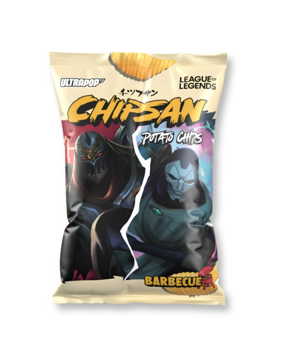 UltraPop Chipsan Potato Chips 'Zed vs Jhin' Barbecue 10x110g