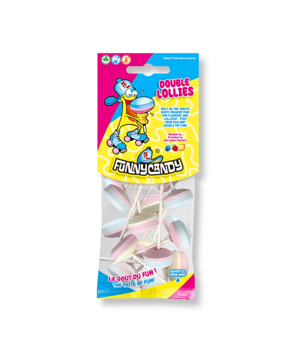 Funny Candy 'Hanging Bag' Double Lollies 12x130g