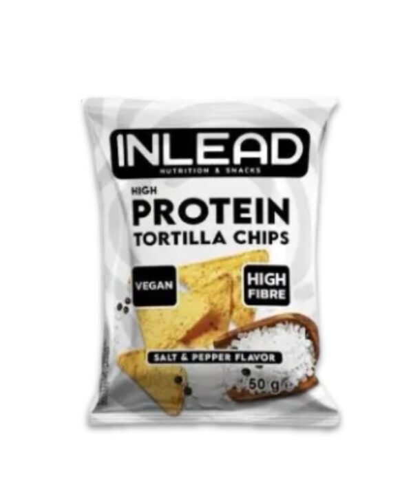 INLEAD High Protein Tortilla Chips Salt & Pepper 6x50g