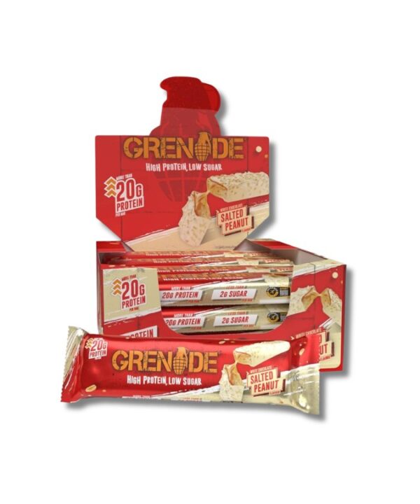 Grenade Protein Bar 'White Chocolate Salted Peanut' 12x60g
