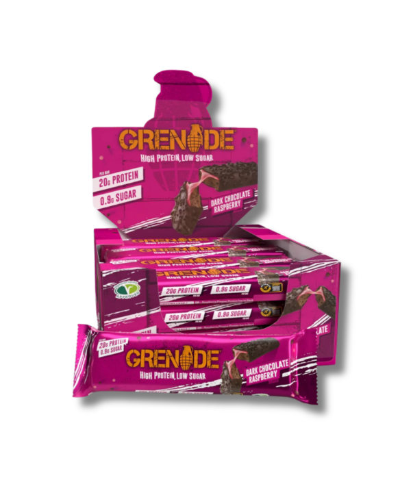 Grenade Protein Bar 'Dark Chocolate Raspberry' 12x60g