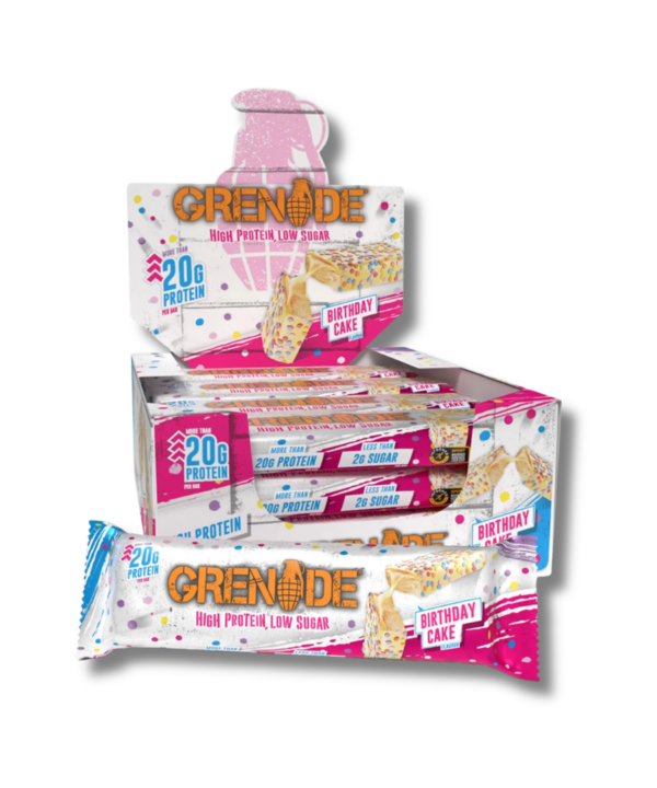 Grenade Protein Bar 'Birthday Cake' 12x60g