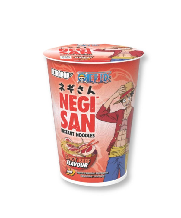 UltraPop Negisan Cup Noodles 'Luffy' Spicy Beef 8x65g