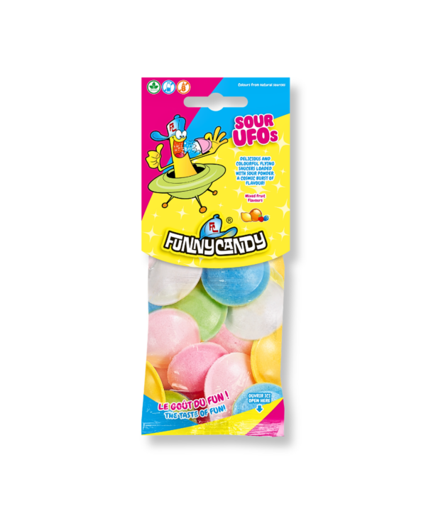 Funny Candy 'Hanging Bag' Sour Ufo's 10x30g