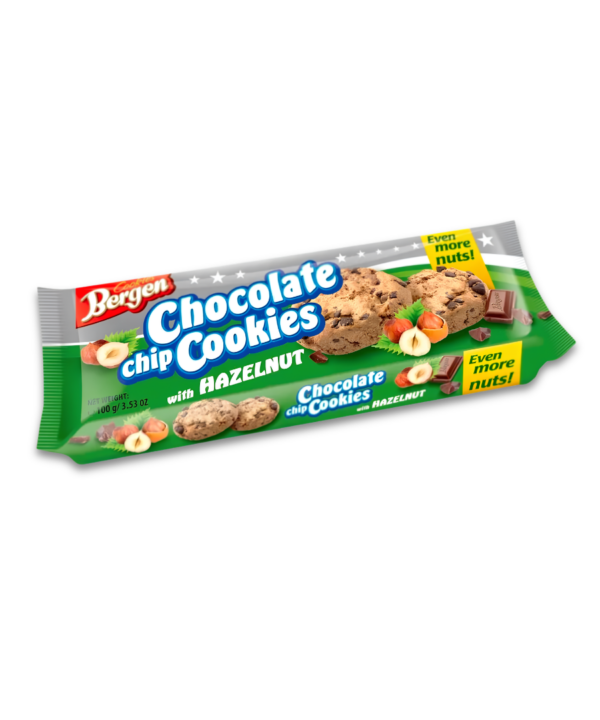 Bergen Chocolate Chip Hazelnut Cookies 40x110g