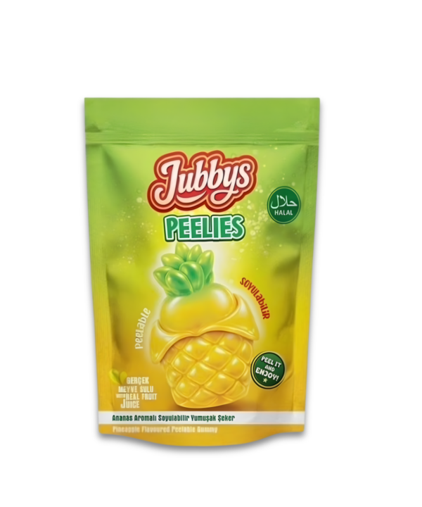 Jubbys Halal Peelies Pineapple 12x55g