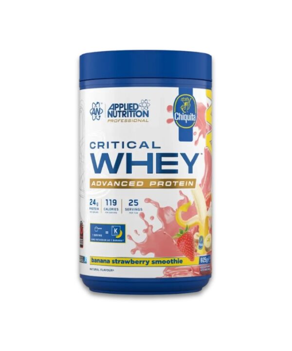 Applied Nutrition Critical Whey Chiquita Banana Strawberry Smoothie 1x825g