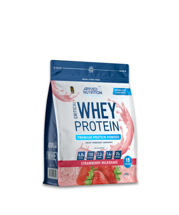 Applied Nutrition Critical Whey Strawberry Milkshake 1x450g